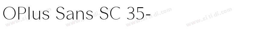 OPlus Sans SC 35字体转换